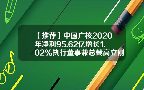 【推荐】中国广核2020年净利95.62亿增长1.02%执行董事兼总裁高立刚薪酬90.8万-董事成员占股份多少
