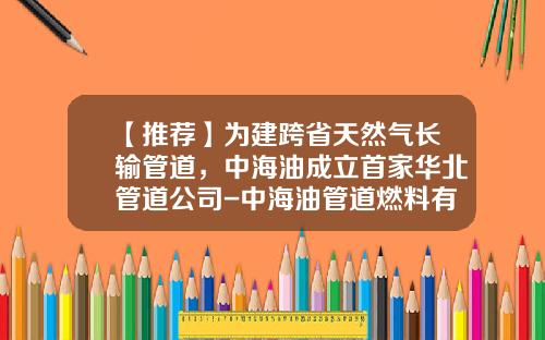 【推荐】为建跨省天然气长输管道，中海油成立首家华北管道公司-中海油管道燃料有限公司