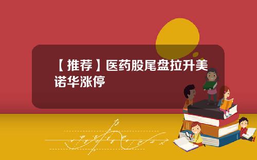 【推荐】医药股尾盘拉升美诺华涨停