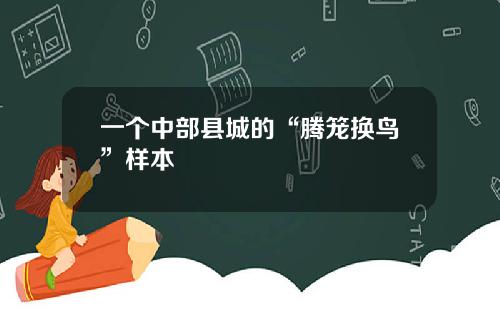 一个中部县城的“腾笼换鸟”样本