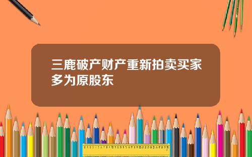 三鹿破产财产重新拍卖买家多为原股东