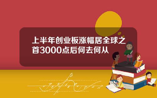 上半年创业板涨幅居全球之首3000点后何去何从