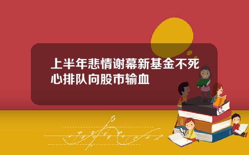 上半年悲情谢幕新基金不死心排队向股市输血