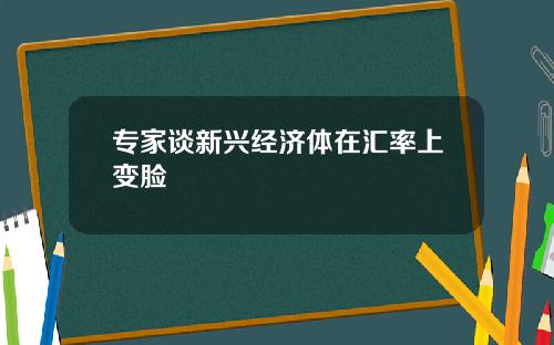专家谈新兴经济体在汇率上变脸