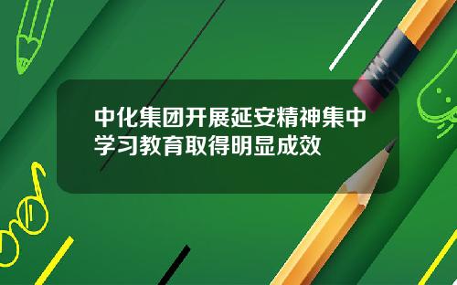 中化集团开展延安精神集中学习教育取得明显成效