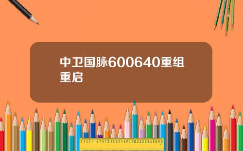 中卫国脉600640重组重启