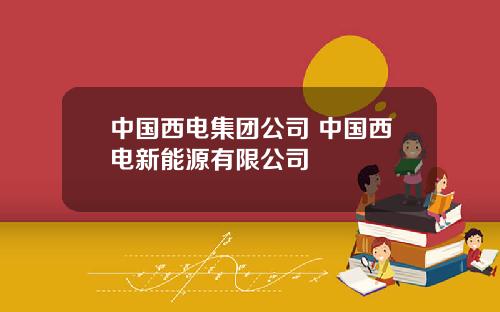 中国西电集团公司 中国西电新能源有限公司