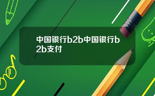 中国银行b2b中国银行b2b支付