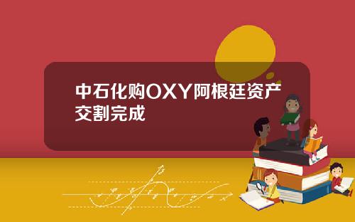 中石化购OXY阿根廷资产交割完成