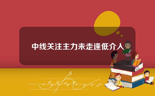 中线关注主力未走逢低介入