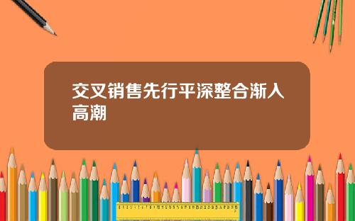 交叉销售先行平深整合渐入高潮