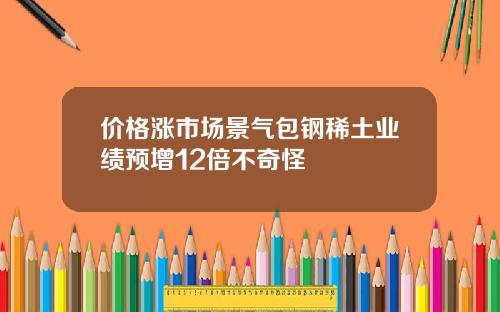 价格涨市场景气包钢稀土业绩预增12倍不奇怪