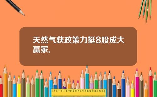 天然气获政策力挺8股成大赢家.