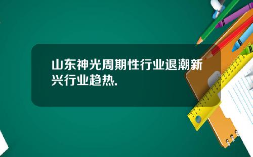 山东神光周期性行业退潮新兴行业趋热.