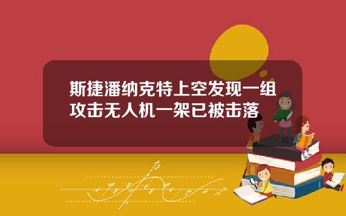 斯捷潘纳克特上空发现一组攻击无人机一架已被击落