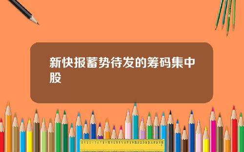 新快报蓄势待发的筹码集中股