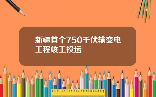 新疆首个750千伏输变电工程竣工投运