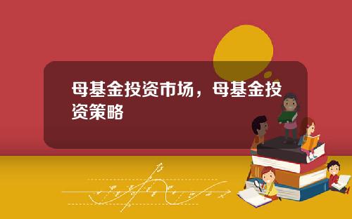 母基金投资市场，母基金投资策略
