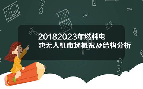 20182023年燃料电池无人机市场概况及结构分析