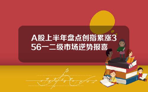 A股上半年盘点创指累涨356一二级市场逆势报喜