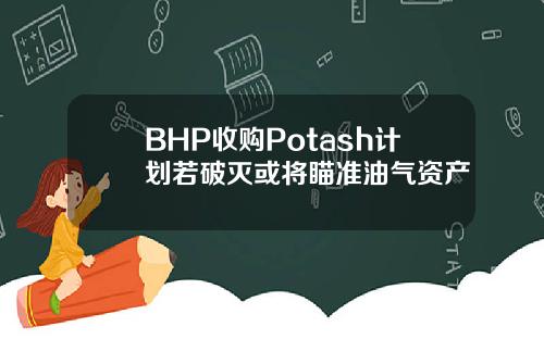 BHP收购Potash计划若破灭或将瞄准油气资产