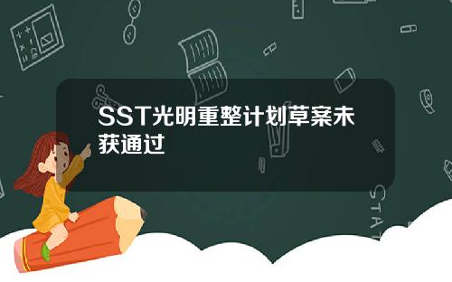 SST光明重整计划草案未获通过