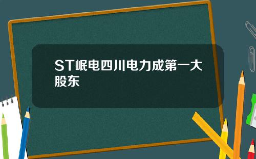ST岷电四川电力成第一大股东