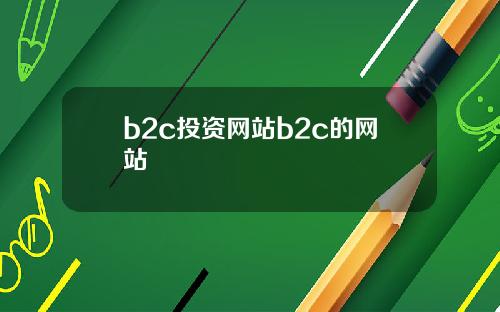 b2c投资网站b2c的网站