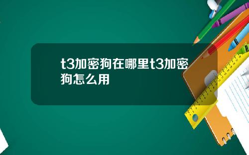 t3加密狗在哪里t3加密狗怎么用