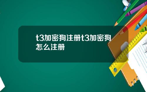 t3加密狗注册t3加密狗怎么注册