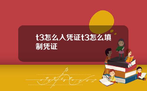 t3怎么入凭证t3怎么填制凭证
