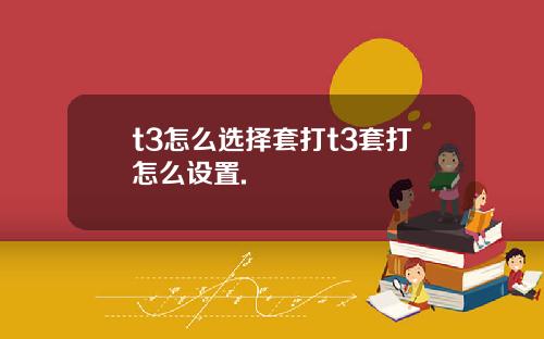 t3怎么选择套打t3套打怎么设置.