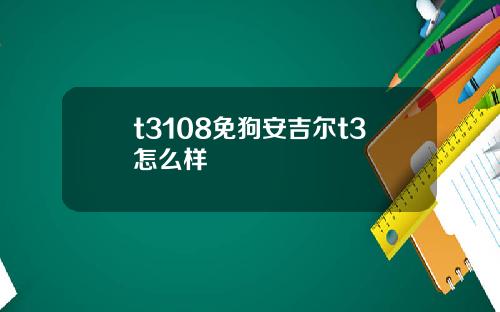 t3108免狗安吉尔t3怎么样