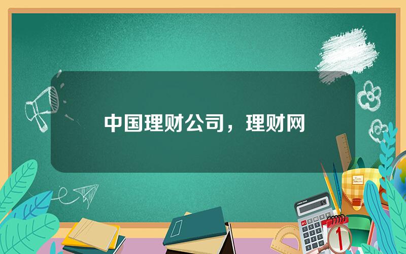 中国理财公司，理财网