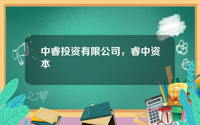 中睿投资有限公司，睿中资本