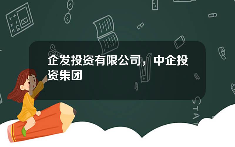 企发投资有限公司，中企投资集团