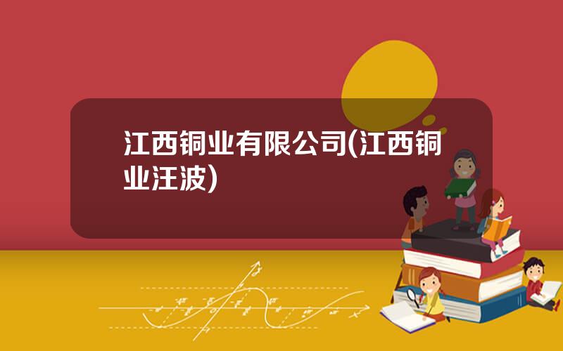 江西铜业有限公司(江西铜业汪波)
